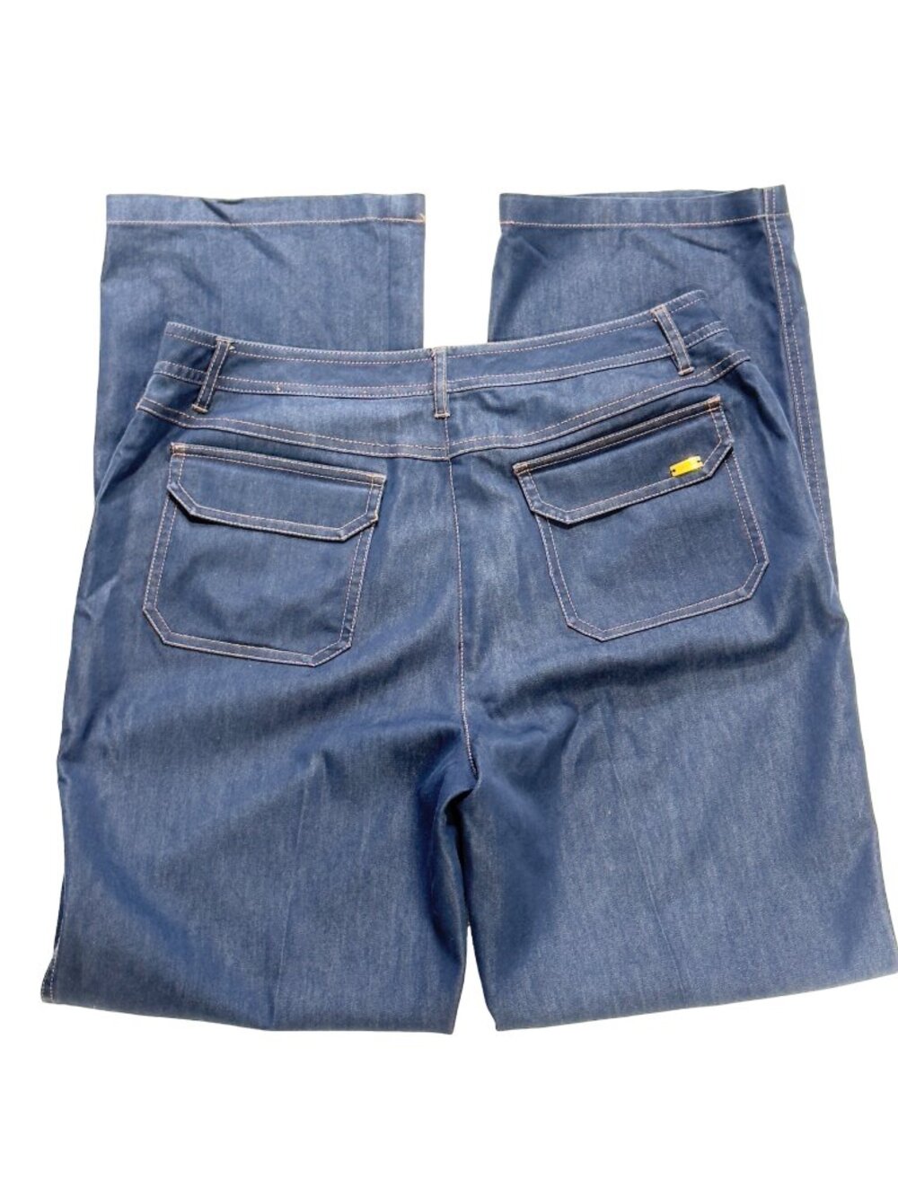 PECK & PECK Weekend Women's Pants Cotton Polyester Stretch Pockets Blue Size 8